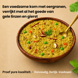 Khichdi met gele linzen en verschillende soorten gierst