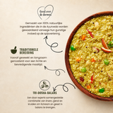 Khichdi met gele linzen en verschillende soorten gierst