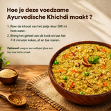 Khichdi met gele linzen en verschillende soorten gierst
